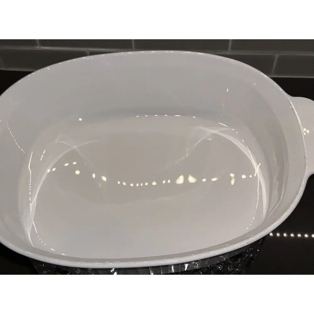 CorningWare “French White” 4 Liter Roaster Casserole F-14-B with Pyrex Lid
